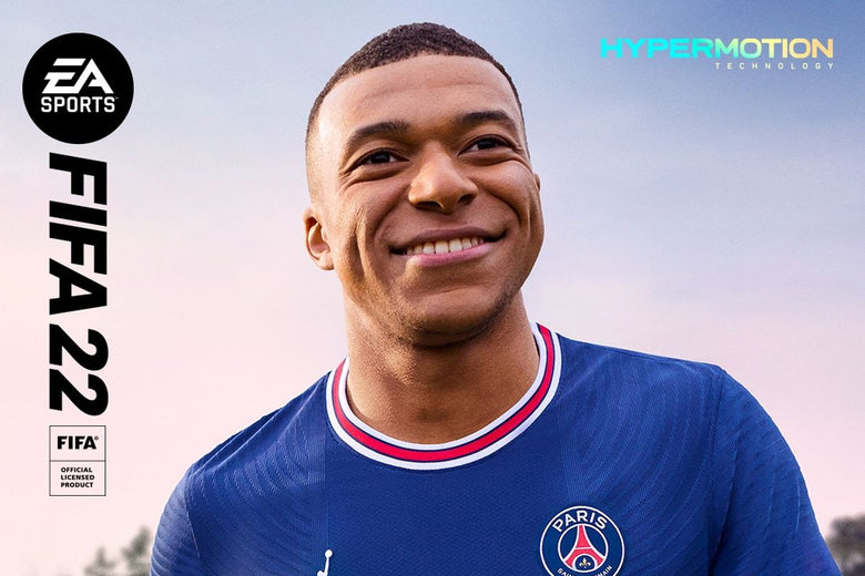 Kylian Mbappe on the FIFA 22 cover, potentially the last FIFA game ever. 