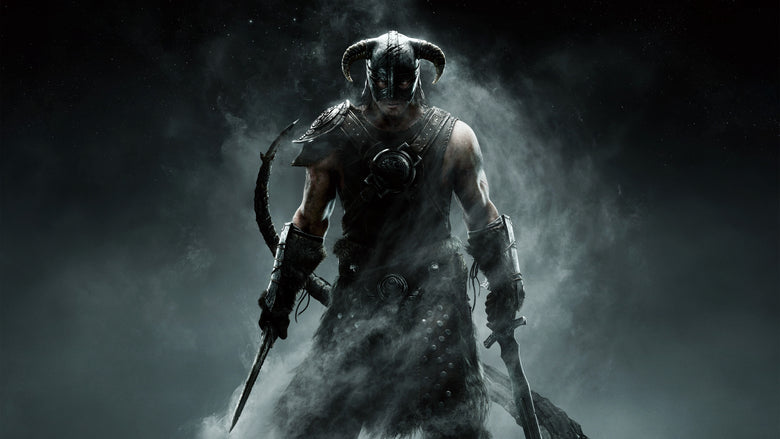 The Dragonborn wears iron-clad armour in Skyrim 10th Anniversary Edition