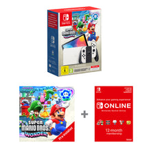 Nintendo Switch (OLED Model) + Mario Wonder Bundle + 12 Months NSO