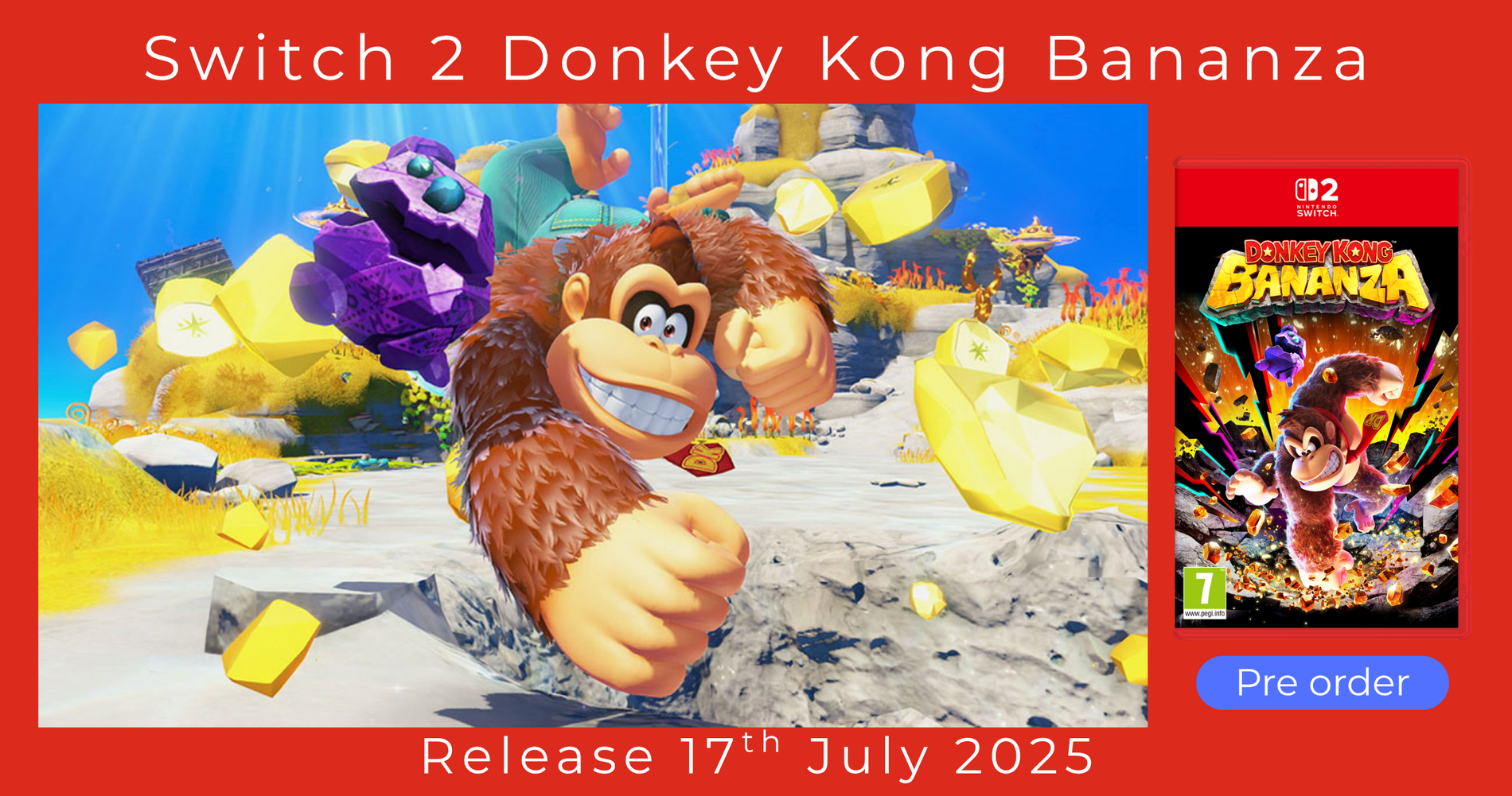 Switch 2 donkey kong bananzabanner