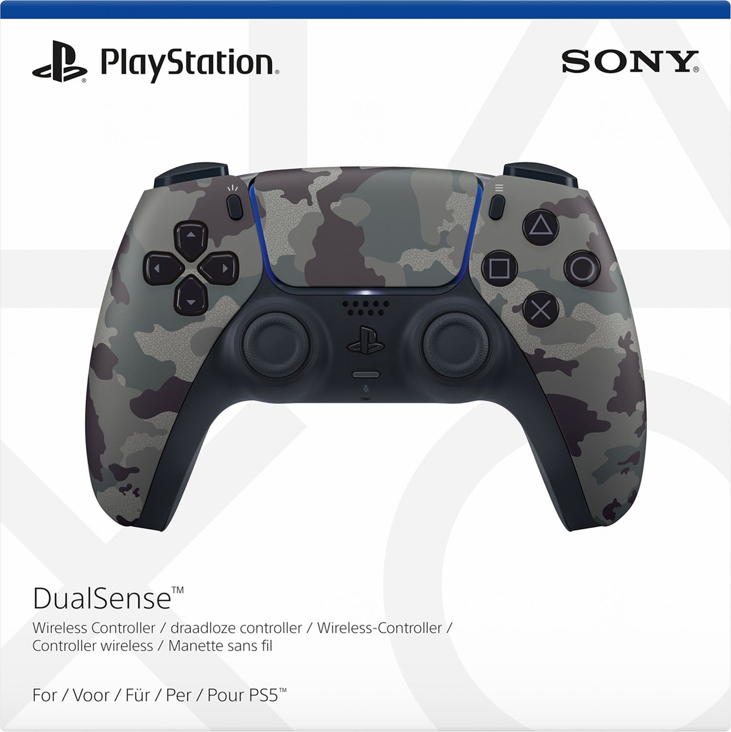 Grey camo ps4 controller top