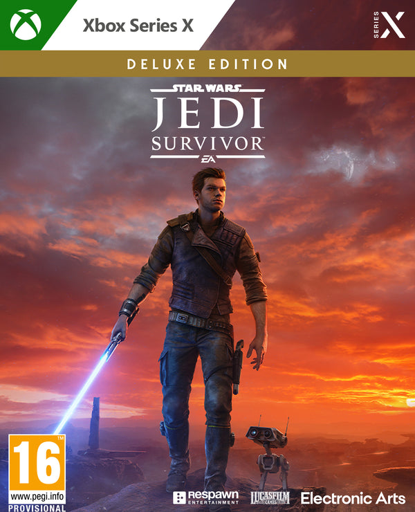 Star wars jedi survivor deluxe edition is available to pre order now on xbox series x. Star wars jedi survivor deluxe edition release date is 17/03/2023. Shop the latest xbox series x game now from Electric Games for free next day delivery on all UK orders: https://electricgames.co.uk/collections/march-2023/products/star-wars-jedi-survivor-deluxe-edition?_pos=1&_sid=715ed1c66&_ss=r&variant=43861819654367