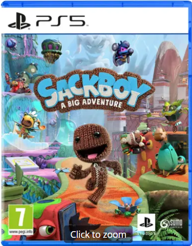 PS5 games from Electric Games, shop now for the best deals. Shop your favourites such as Sackboy: A Big Adventure, available to buy online now:https://electricgames.co.uk/collections/sony-days-of-play-2022/products/sackboy-a-big-adventure